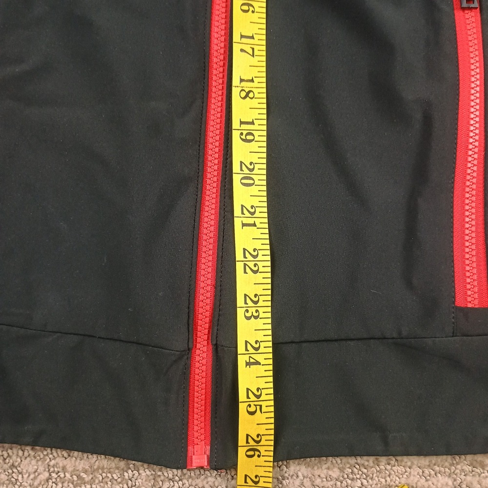 Authentic Calgary Flames NHL Jacket Mens Small Black Red  Pro Full Zip Fanatics - Picture 5 of 10